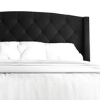 Letto a piattaforma imbottito con alette, in velluto, con cassetti contenitori