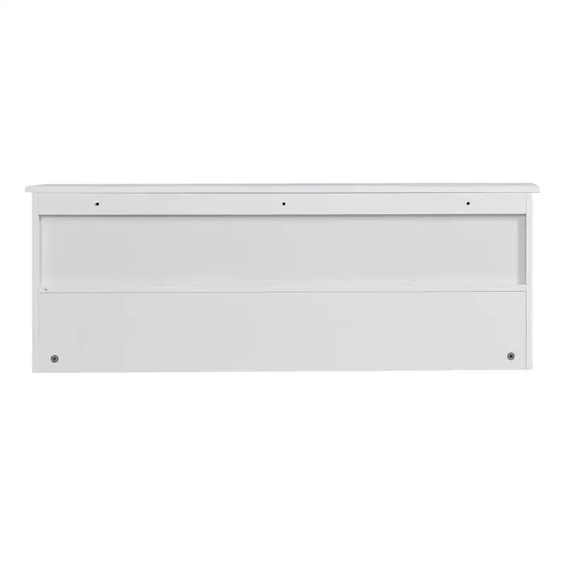 Appendiabiti da Parete con 4 Ganci Doppi e Mensola in Legno – Bianco