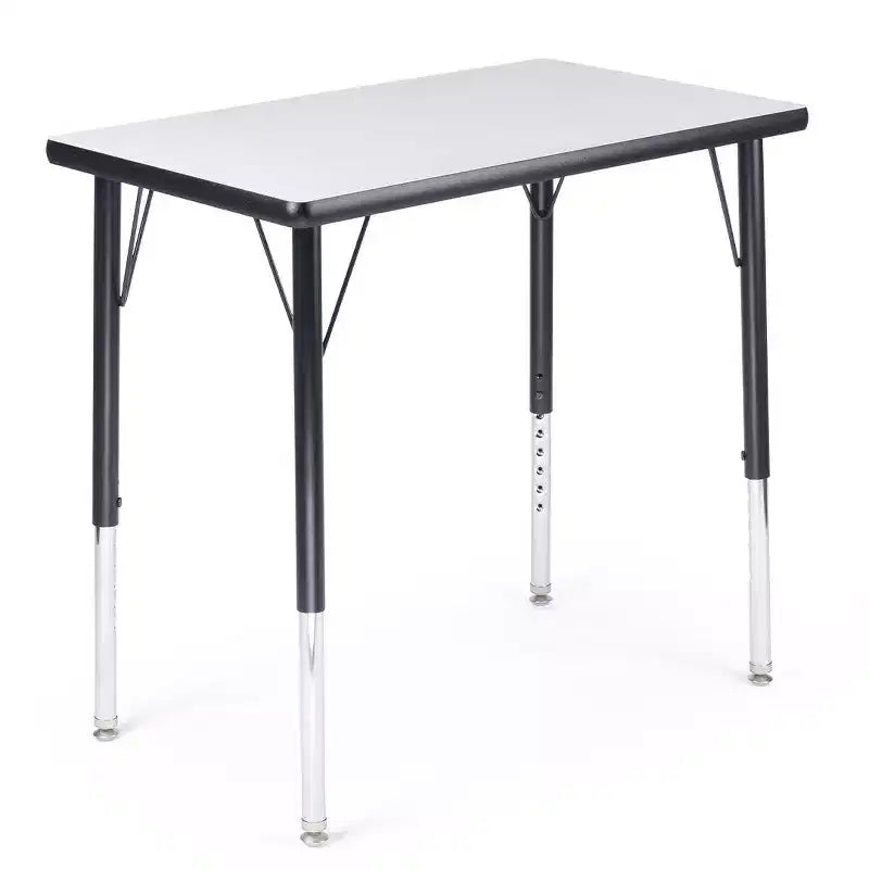 Set Scrivania e Sedia per Studenti – Tavolo regolabile 18"x30" con sedia impilabile da 16"