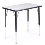 Set Scrivania e Sedia per Studenti – Tavolo regolabile 18"x30" con sedia impilabile da 16"