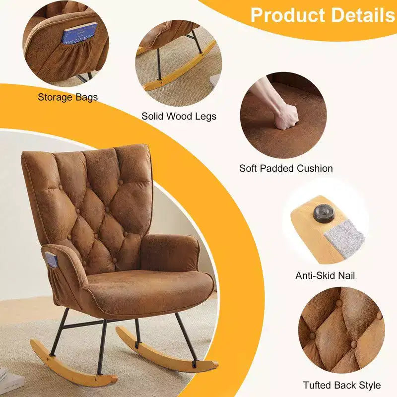 Sedia a dondolo Karl Home Accent