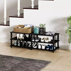 HOMLUX Scarpiera a 3 livelli, organizer per ripostiglio e ingresso, per 15 paia di scarpe, facile da montare