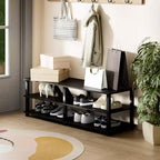 HOMLUX Scarpiera a 3 livelli, organizer per ripostiglio e ingresso, per 15 paia di scarpe, facile da montare