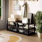 HOMLUX Scarpiera a 3 livelli, organizer per ripostiglio e ingresso, per 15 paia di scarpe, facile da montare