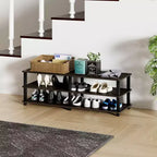 HOMLUX Scarpiera a 3 livelli, organizer per ripostiglio e ingresso, per 15 paia di scarpe, facile da montare