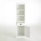 Credenza Espositiva Indipendente con 1 Cassetto e 3 Ripiani Regolabili