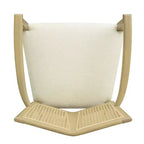 PexFix 2 Pezzi Poltroncine Moderne Imbottite in Tessuto Sedie da Pranzo con Schienale in Rattan Sedie da Cucina d'Accento con Gambe in Legno Massello Naturale
