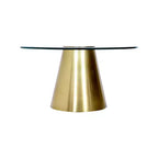 Meridian Furniture, Tavolino da caffè Glassimo spazzolato oro
