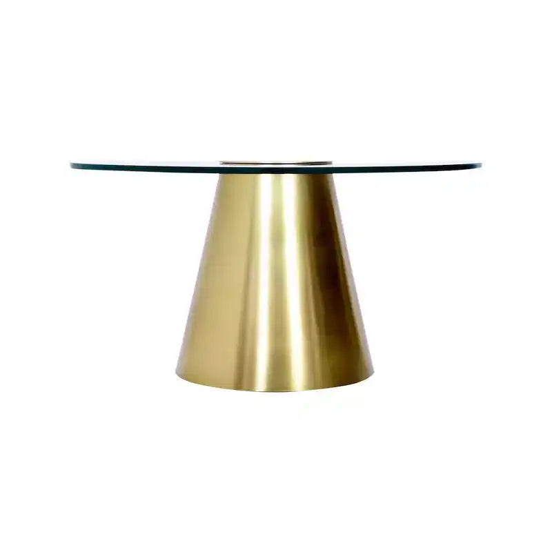 Meridian Furniture, Tavolino da caffè Glassimo spazzolato oro