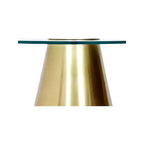 Meridian Furniture, Tavolino da caffè Glassimo spazzolato oro