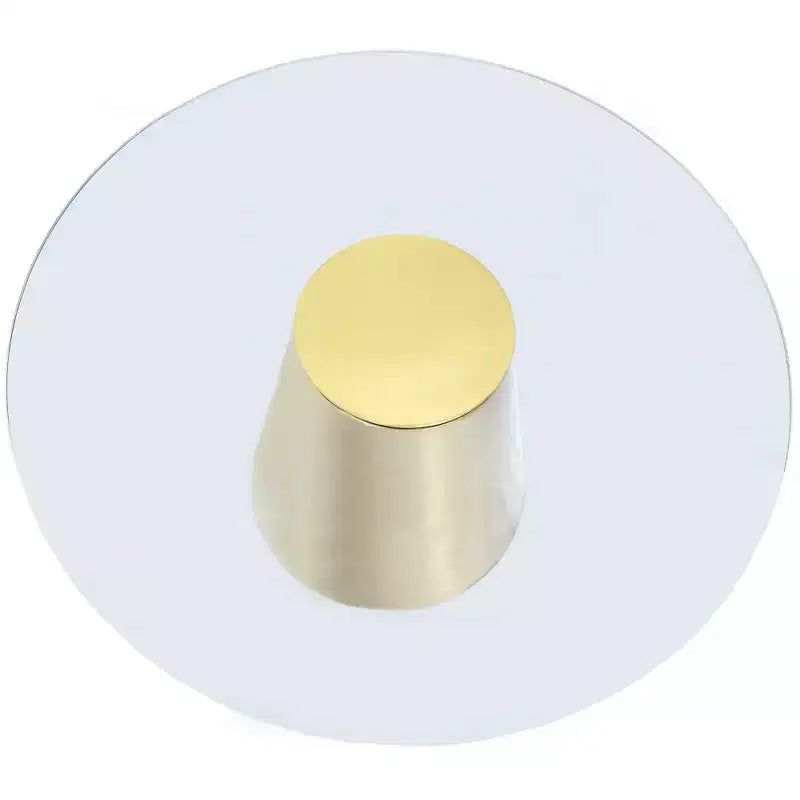 Meridian Furniture, Tavolino da caffè Glassimo spazzolato oro