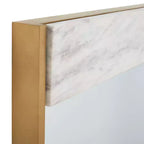 Specchio Kandi Faux Marble - 24 x 36 - CMI1006 - Bianco/Ottone - Safavieh