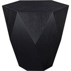 Tavolino nero a forma di diamante