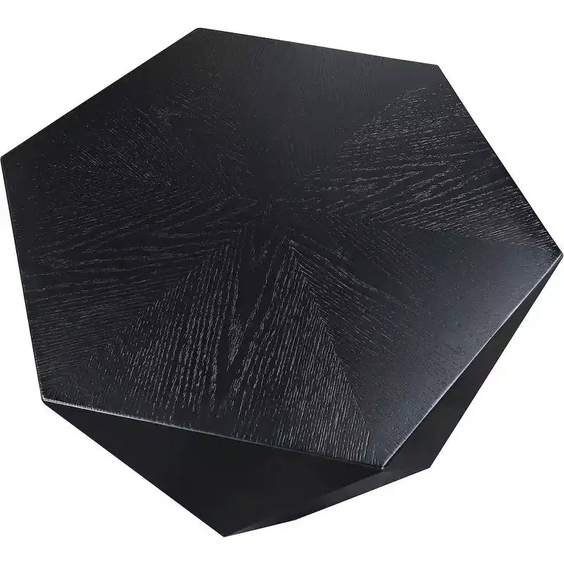 Tavolino nero a forma di diamante