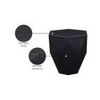 Tavolino nero a forma di diamante