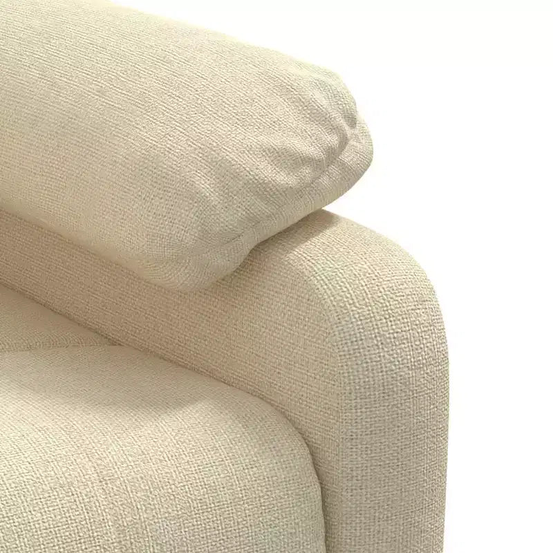 Poltrona Massaggiante con Rivestimento in Tessuto e Struttura Solida, Grande
