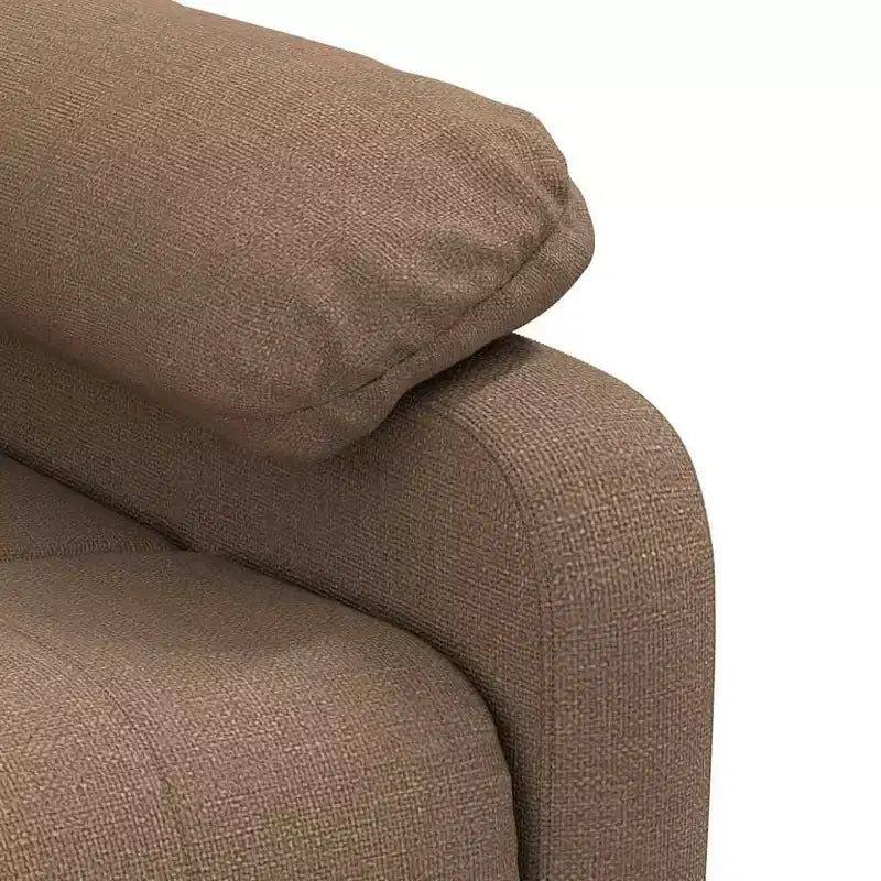 Poltrona Massaggiante con Rivestimento in Tessuto e Struttura Solida, Grande