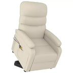 Poltrona Massaggiante Verticale - Ecopelle Bianco Crema