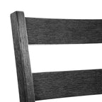 Set tavolo da pranzo 3 pz Picket House Furnishings Tuttle con piano a ribalta allungabile e 2 sedie Grigio/Nero: Forma rettangolare moderna, Sedie imbottite