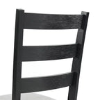 Set tavolo da pranzo 3 pz Picket House Furnishings Tuttle con piano a ribalta allungabile e 2 sedie Grigio/Nero: Forma rettangolare moderna, Sedie imbottite