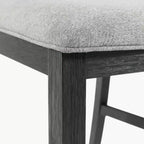 Set tavolo da pranzo 3 pz Picket House Furnishings Tuttle con piano a ribalta allungabile e 2 sedie Grigio/Nero: Forma rettangolare moderna, Sedie imbottite