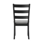 Set tavolo da pranzo 3 pz Picket House Furnishings Tuttle con piano a ribalta allungabile e 2 sedie Grigio/Nero: Forma rettangolare moderna, Sedie imbottite