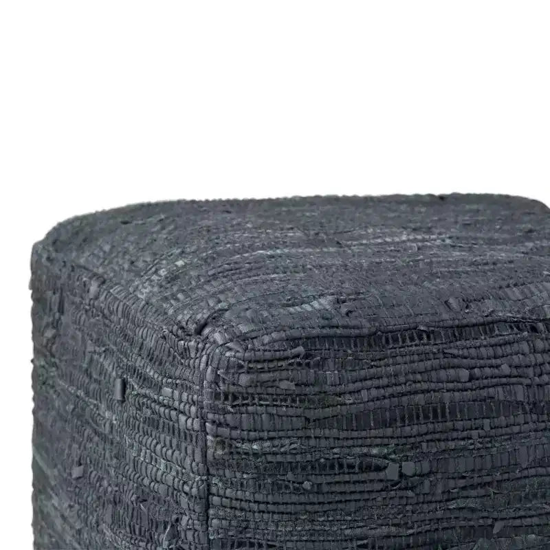 Pouf ottomano quadrato a maglia