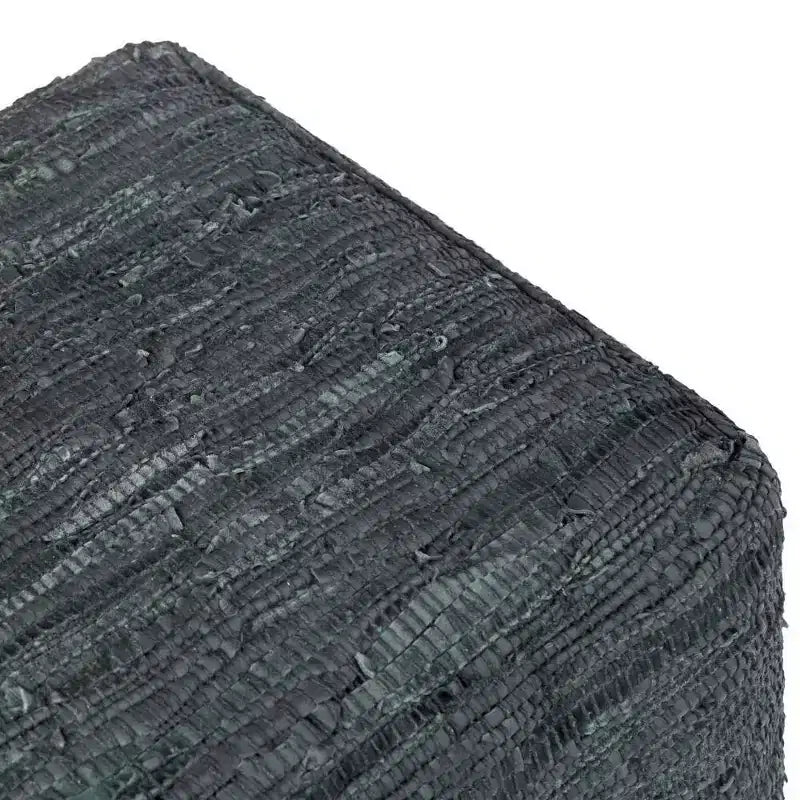Pouf ottomano quadrato a maglia