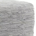 Pouf ottomano quadrato a maglia