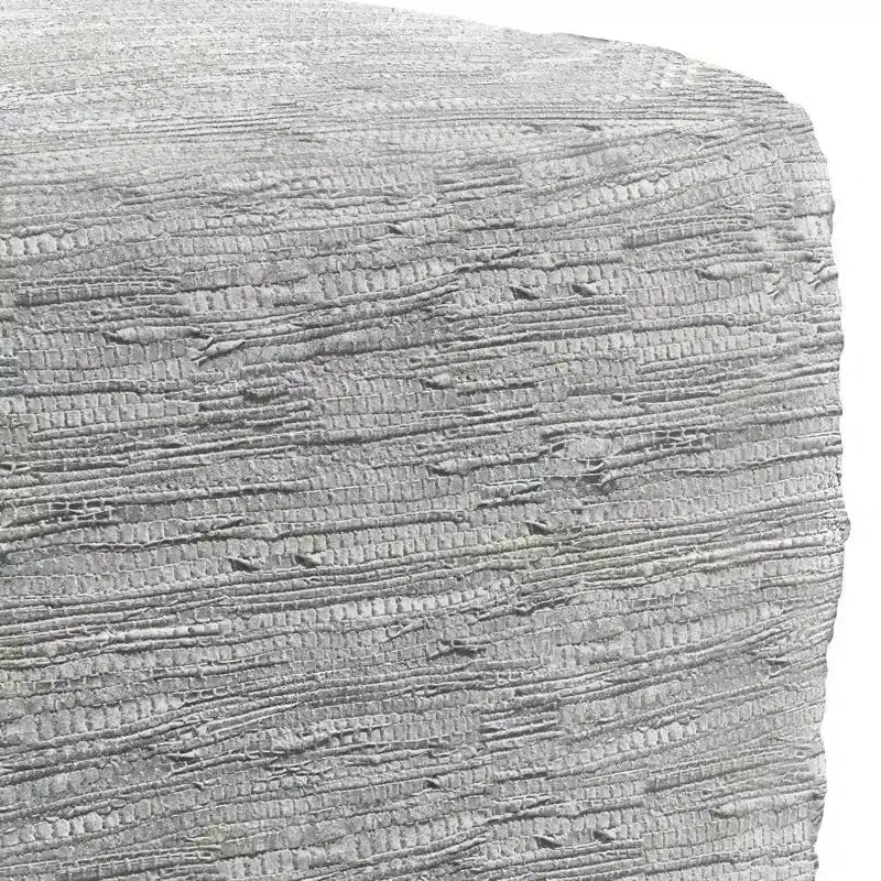 Pouf ottomano quadrato a maglia