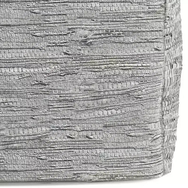 Pouf ottomano quadrato a maglia