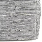 Pouf ottomano quadrato a maglia