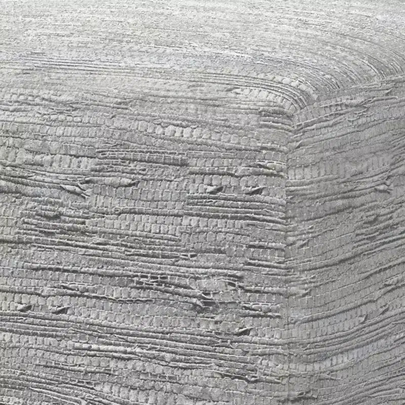 Pouf ottomano quadrato a maglia