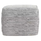 Pouf ottomano quadrato a maglia