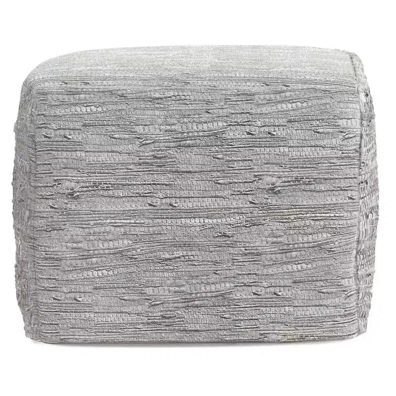 Pouf ottomano quadrato a maglia