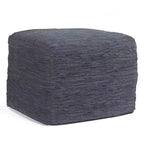 Pouf ottomano quadrato a maglia