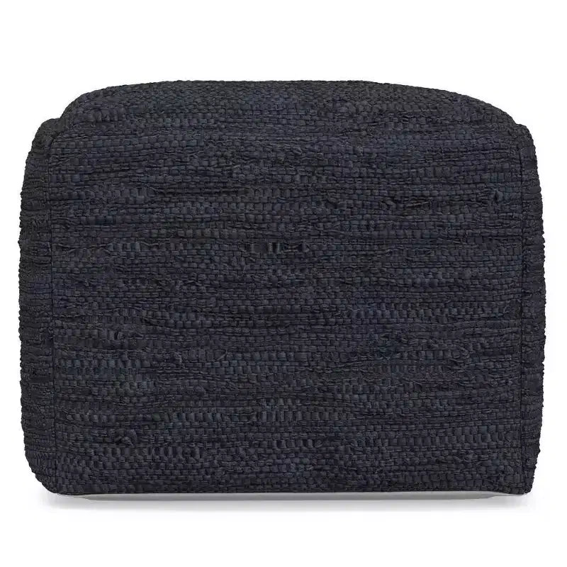 Pouf ottomano quadrato a maglia