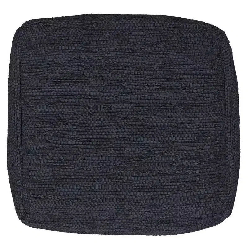 Pouf ottomano quadrato a maglia