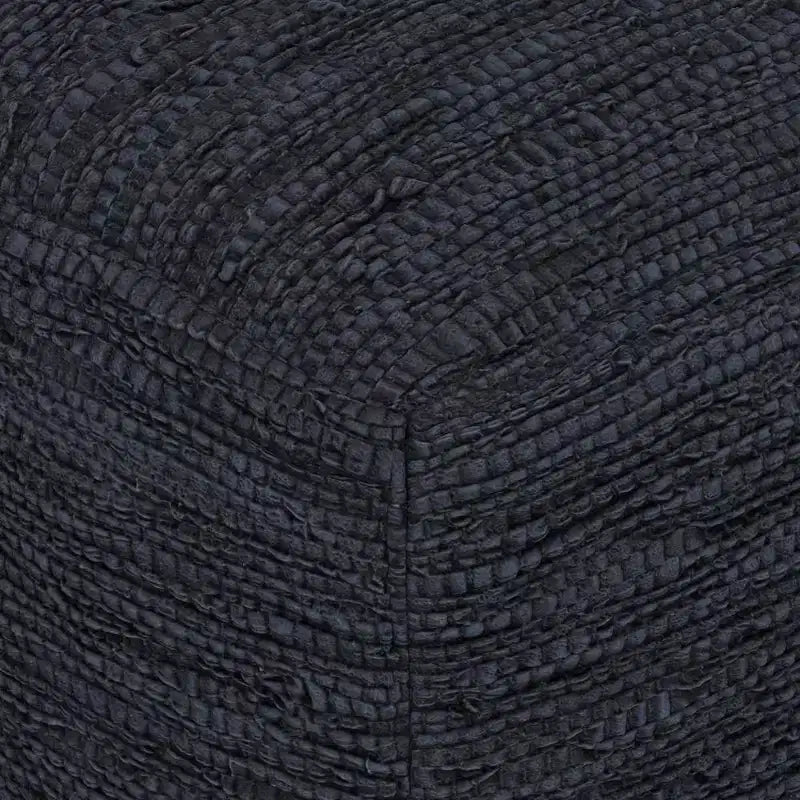 Pouf ottomano quadrato a maglia