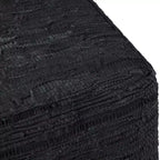 Pouf ottomano quadrato a maglia