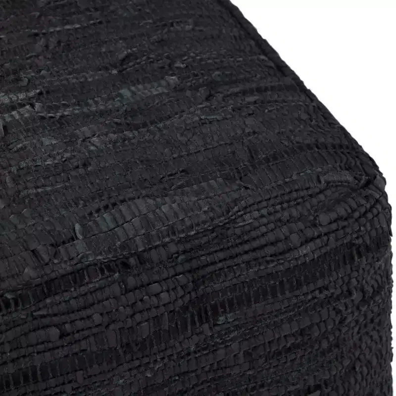 Pouf ottomano quadrato a maglia