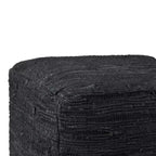 Pouf ottomano quadrato a maglia