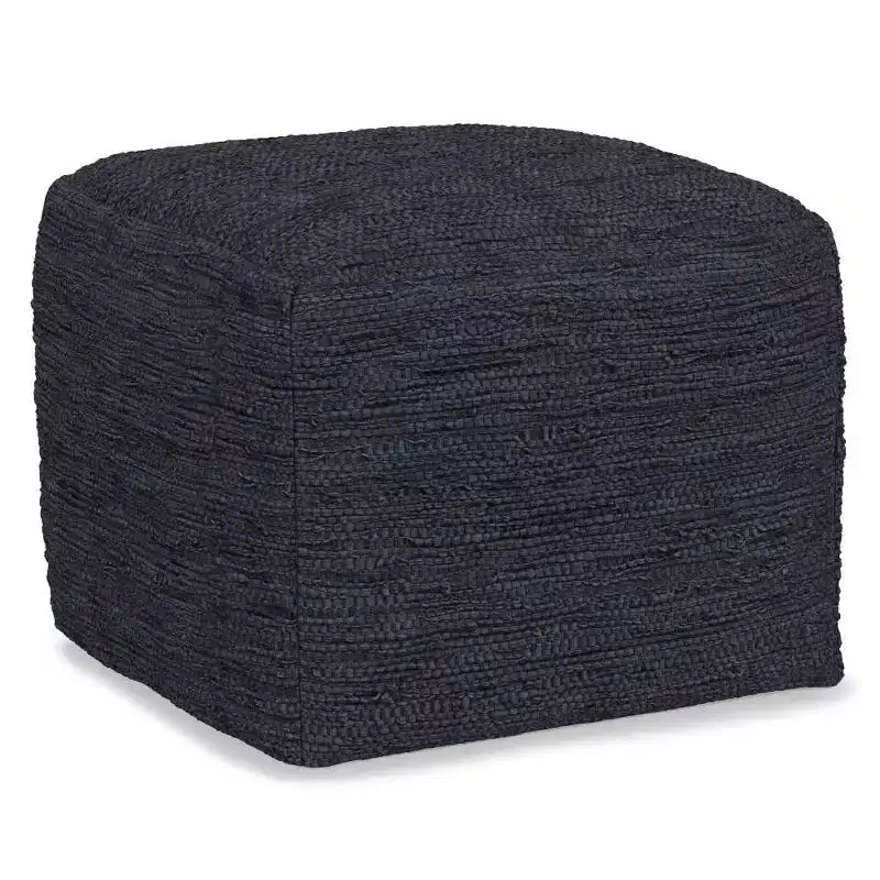 Pouf ottomano quadrato a maglia