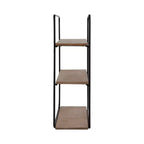 Sagebrook Home Mensole Fluttuanti da Parete in Metallo e Legno, Contenitore e Espositore, Organizzazione Decorativa per Mensole da Parete