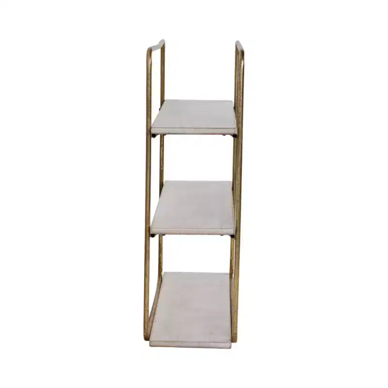 Sagebrook Home Mensole Fluttuanti da Parete in Metallo e Legno, Contenitore e Espositore, Organizzazione Decorativa per Mensole da Parete