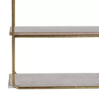 Sagebrook Home Mensole Fluttuanti da Parete in Metallo e Legno, Contenitore e Espositore, Organizzazione Decorativa per Mensole da Parete