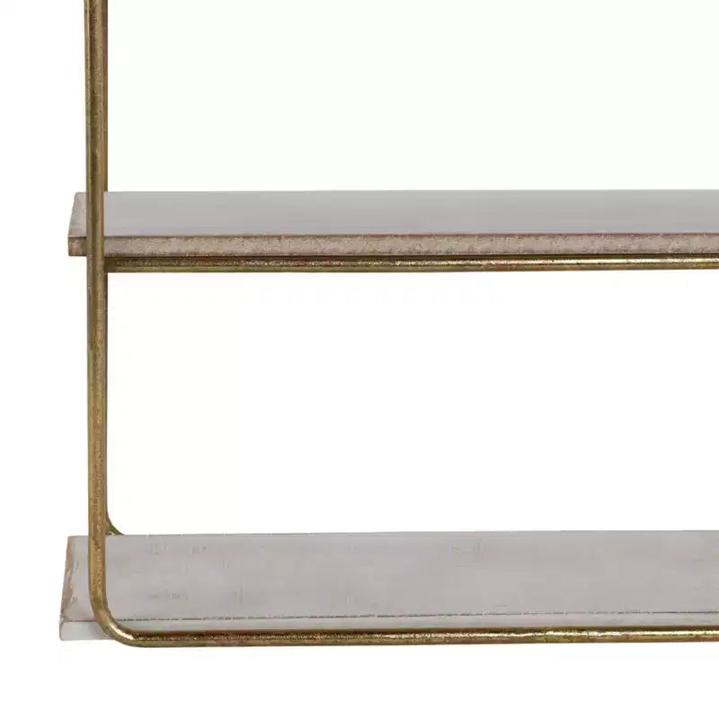 Sagebrook Home Mensole Fluttuanti da Parete in Metallo e Legno, Contenitore e Espositore, Organizzazione Decorativa per Mensole da Parete