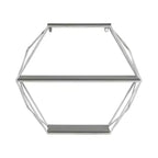 Sagebrook Home Mensole Fluttuanti da Parete in Metallo e Legno, Contenitore e Espositore, Organizzazione Decorativa per Mensole da Parete