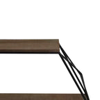 Sagebrook Home Mensole Fluttuanti da Parete in Metallo e Legno, Contenitore e Espositore, Organizzazione Decorativa per Mensole da Parete