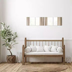 Evideco Articoli per la casa francesi, Set di 4 grandi specchi decorativi autoadesivi, disponibili in 3 forme. Perfetti per l'arredamento moderno delle pareti in qualsiasi stanza.